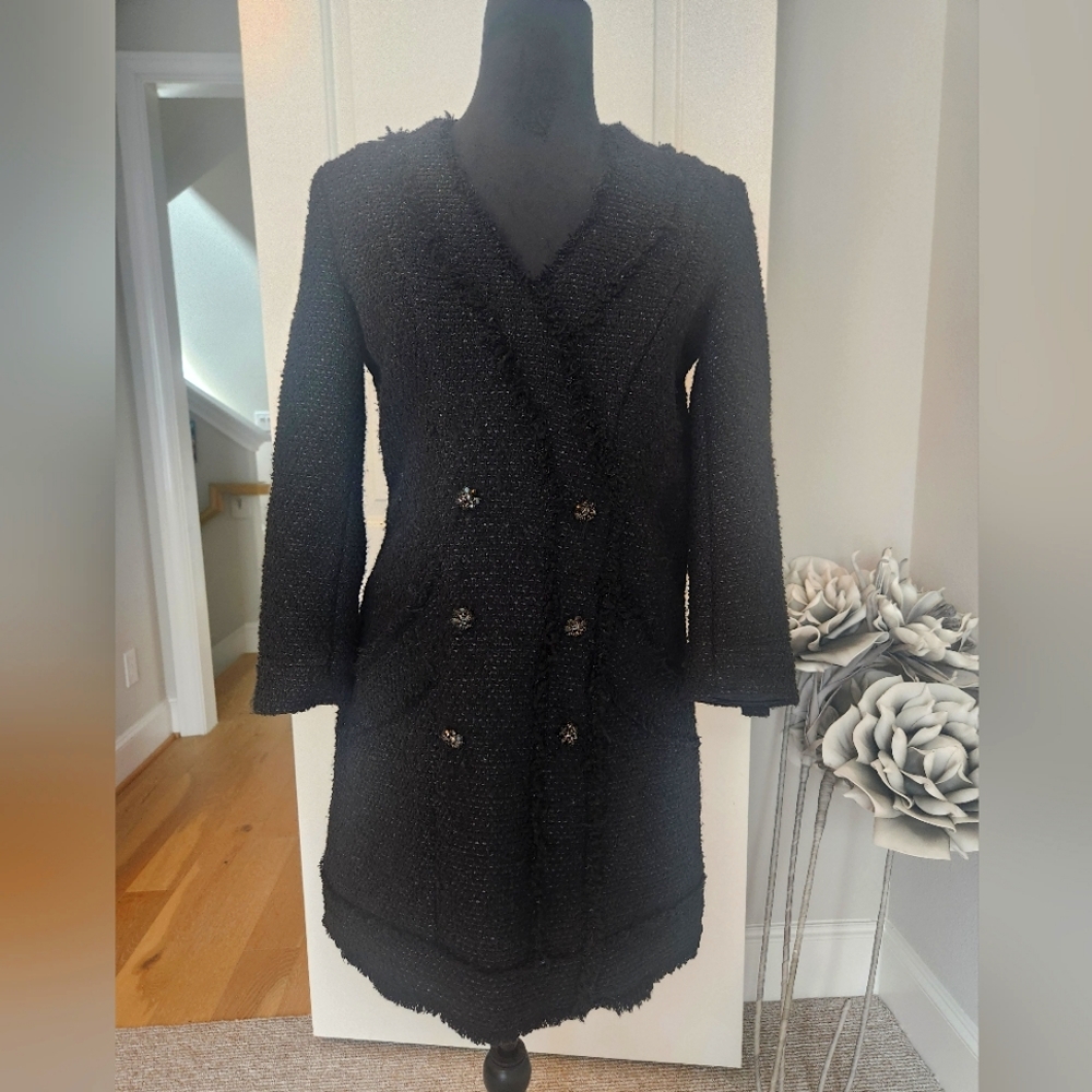 black zara dress